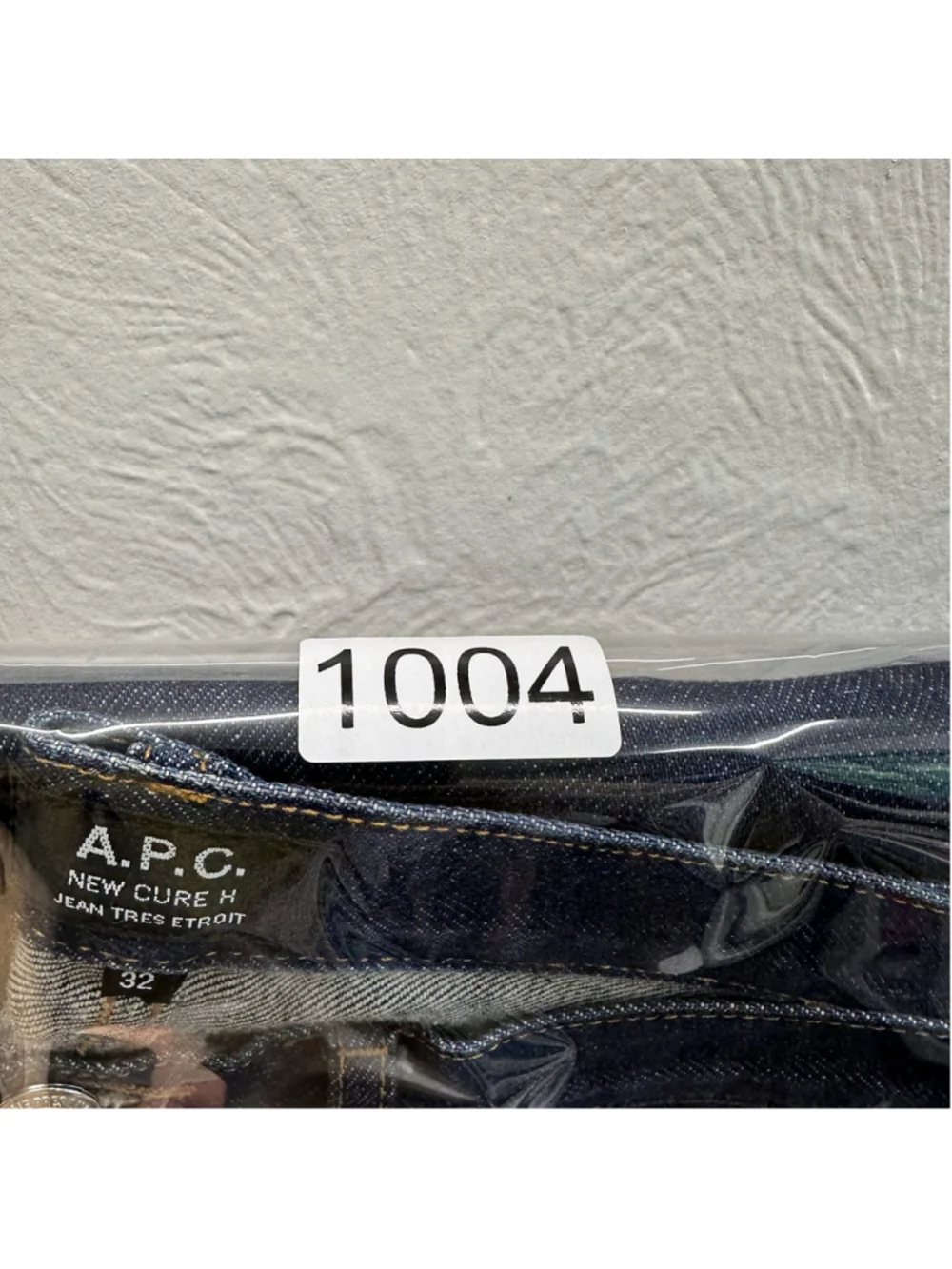 A.P.C. Mens Raw Denim Slim Straight Jeans Size 32x28 Macau Indigo Blue Selvedge